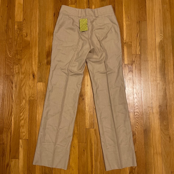 Zanella Straight Leg Dress Pants Flat Front Beige - Picture 3 of 8